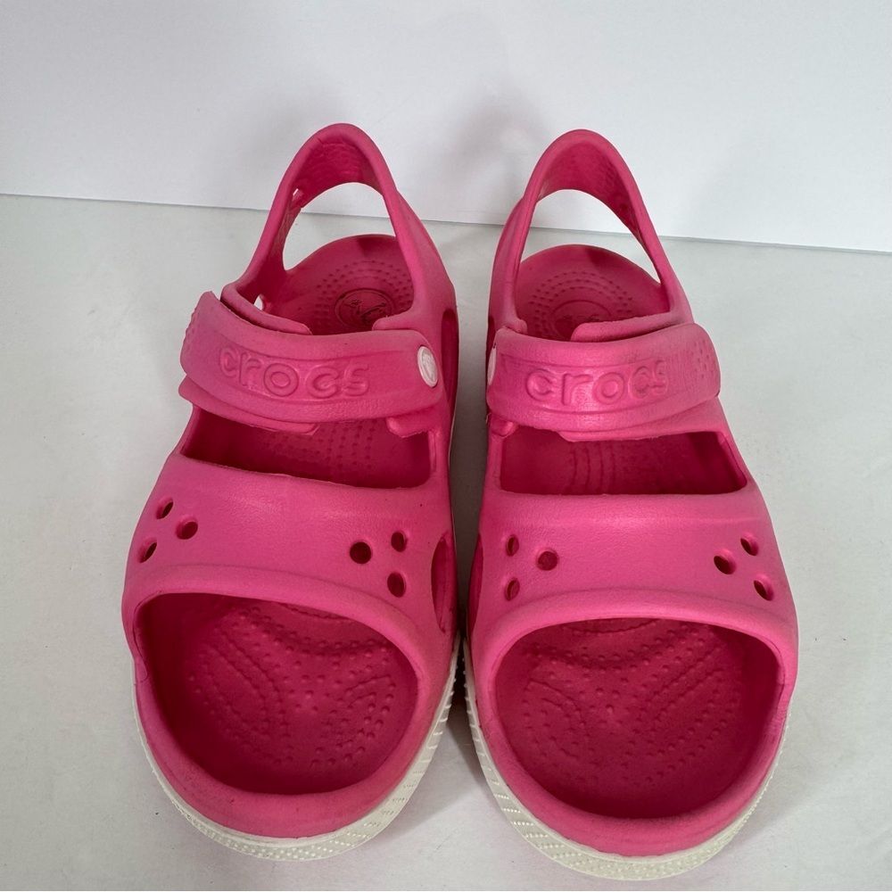 Crocs Kids Crocband II Sandals Water Shoes Pink Summer Girls Size 13 14854 - Picture 3 of 11